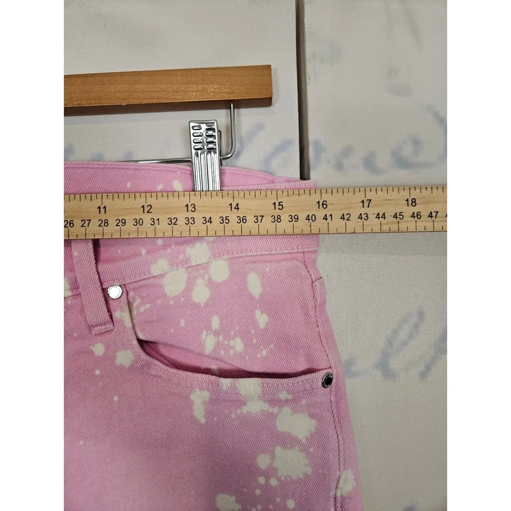 Cotton Citizen Mens Pink Bleach Splatter Slim Jeans Size 32 M909579-LTPNK-32 NEW